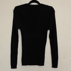 HUGO mens Brown Ribbed Crew Neck Sweater mens L Stretchy casual office Y2K